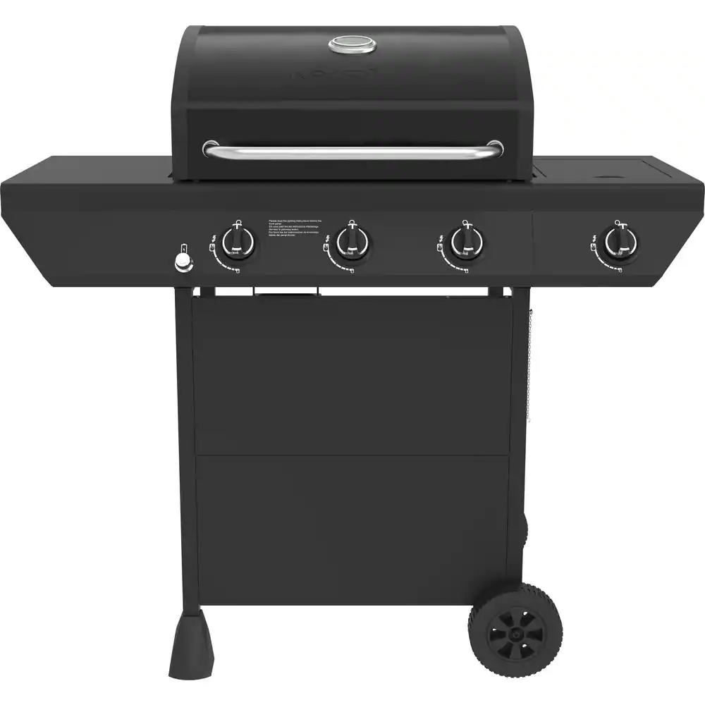 Nexgrill 720-0925S 3-Burner Propane Gas Grill in Black with Side Burner