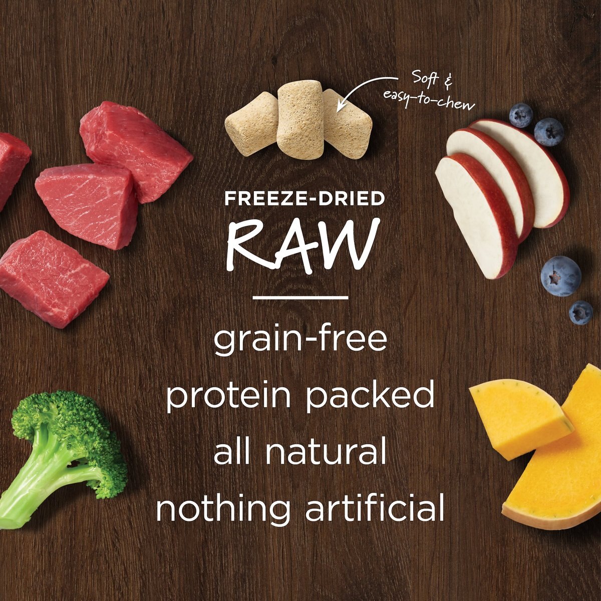 Instinct Raw Boost Mixers Beef Recipe Grain-Free Freeze-Dried Dog Food Topper