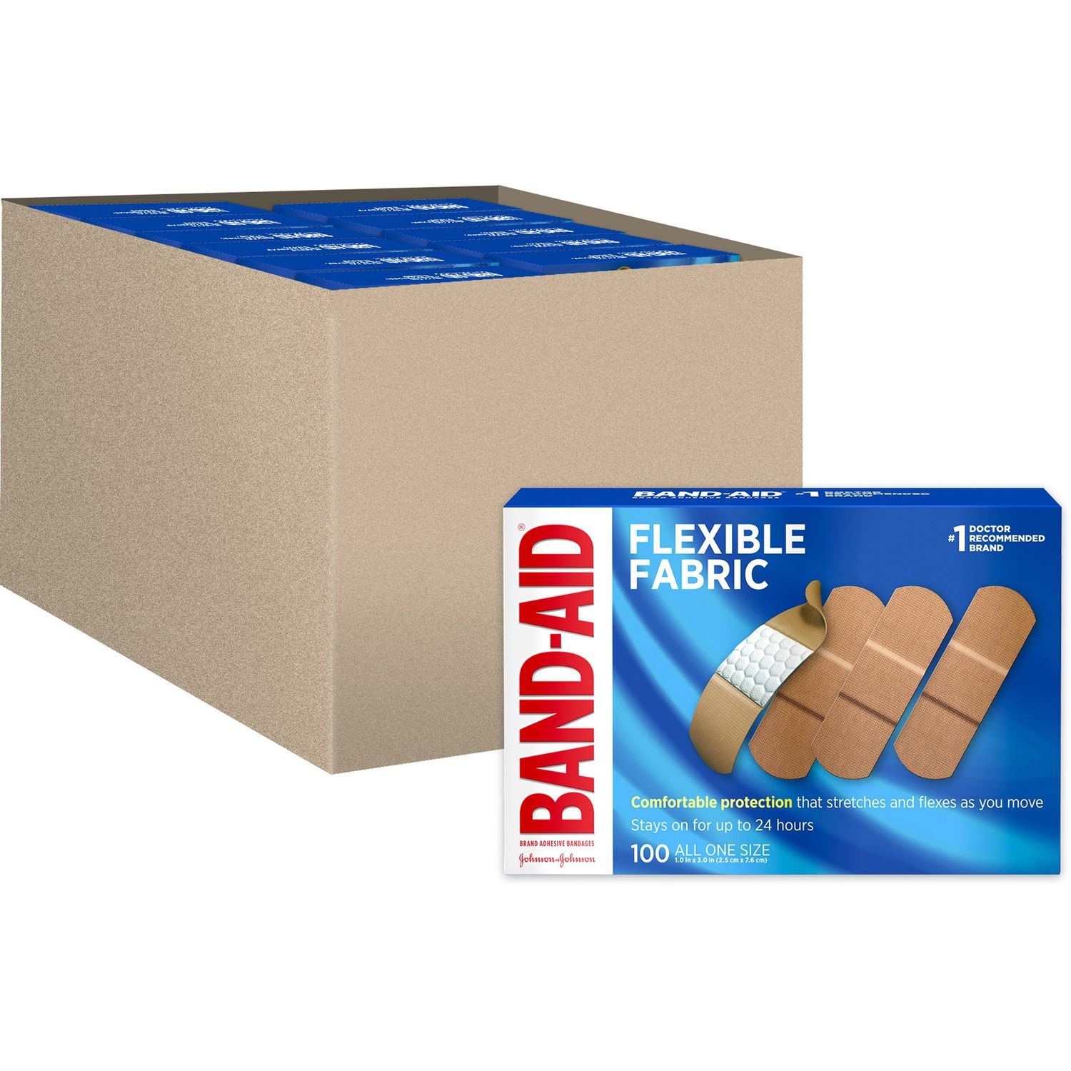 Flexible Fabric Adhesive Bandages by Johnson and Johnson Consumer Inc. JOJ4444CT