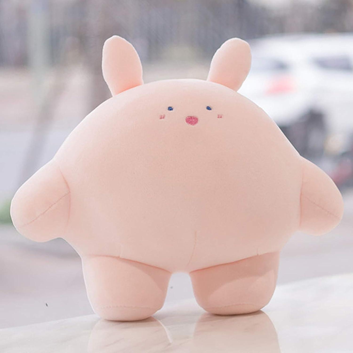 15.7 Inch Cute Rabbit Plush Stuffed Animal Body Pillow Fat Cartoon Cylindrical Body Pillows For Kids， Super Soft Hugging Toy Gifts For Bedding， Kids S