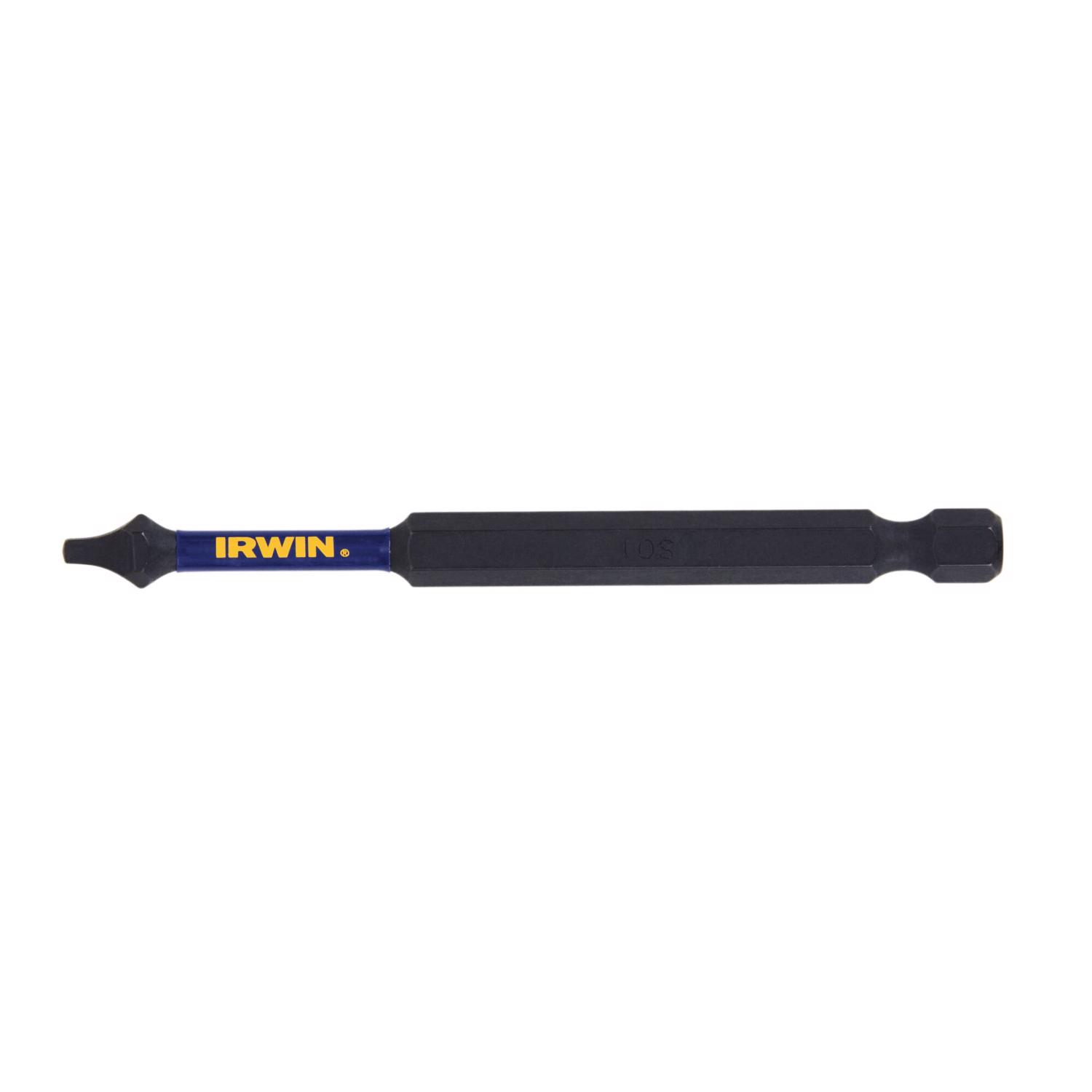 Irwin Impact Performance Series Square #1 X 4 in. L Power Bit Steel 1 pc