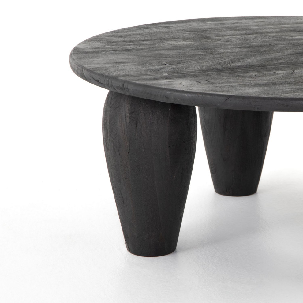 Maricopa Dark Totem Coffee Table   Transitional   Coffee Tables   by Zin Home  Houzz