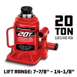 Powerbuilt 20 -Ton Shorty Bottle Jack 647504