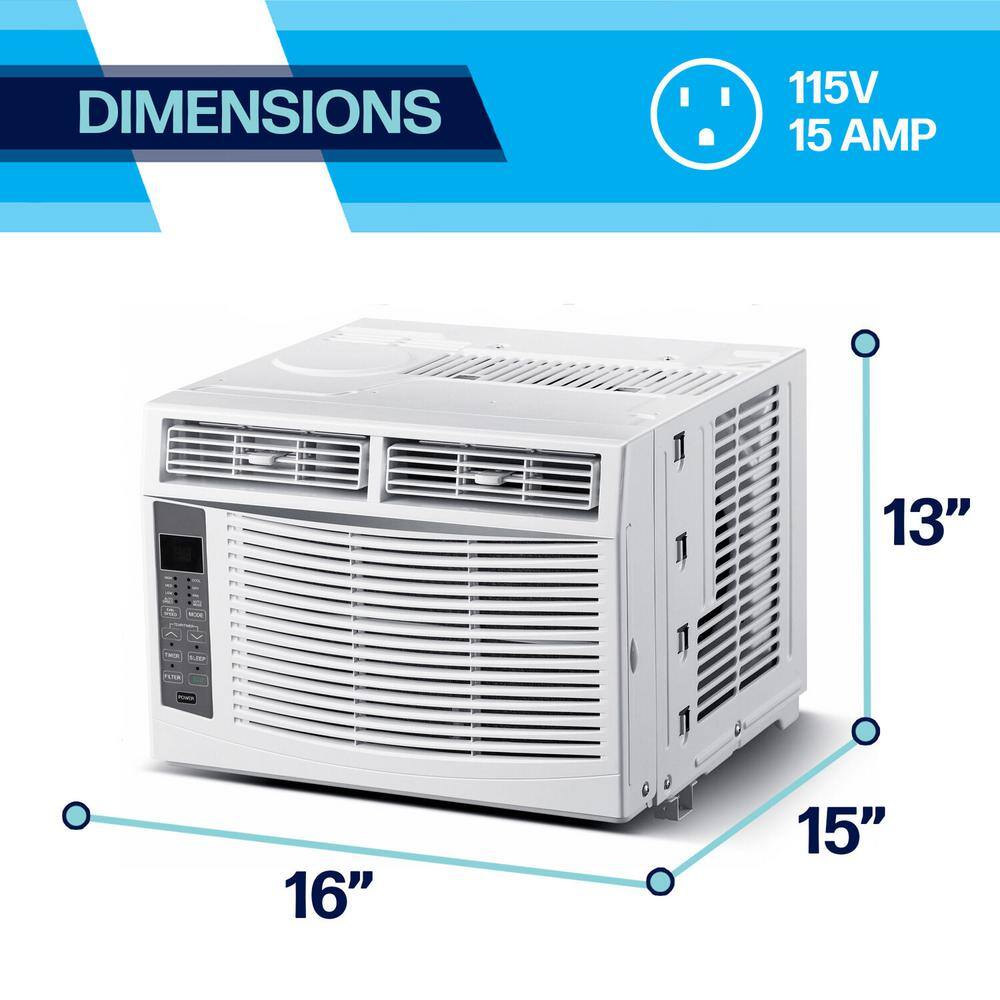 Arctic Wind 6000 BTU 115-Volt Window Air Conditioner with Remote Control in White 2AW6000DA