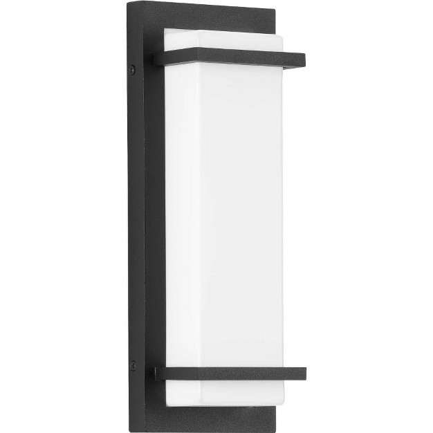 Progress Lighting Z 1080 Led Outdoor Sconce 1 Light Wall Light Black Finish Acrylic Shade