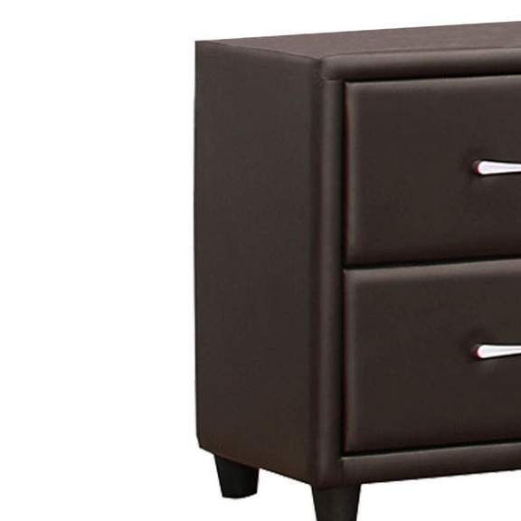 Benzara BM179894 2 Drawer Night Stand In Wood And ...