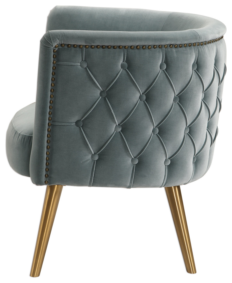 Haider Accent Chair   Midcentury   Armchairs And Accent Chairs   by Uttermost  Houzz