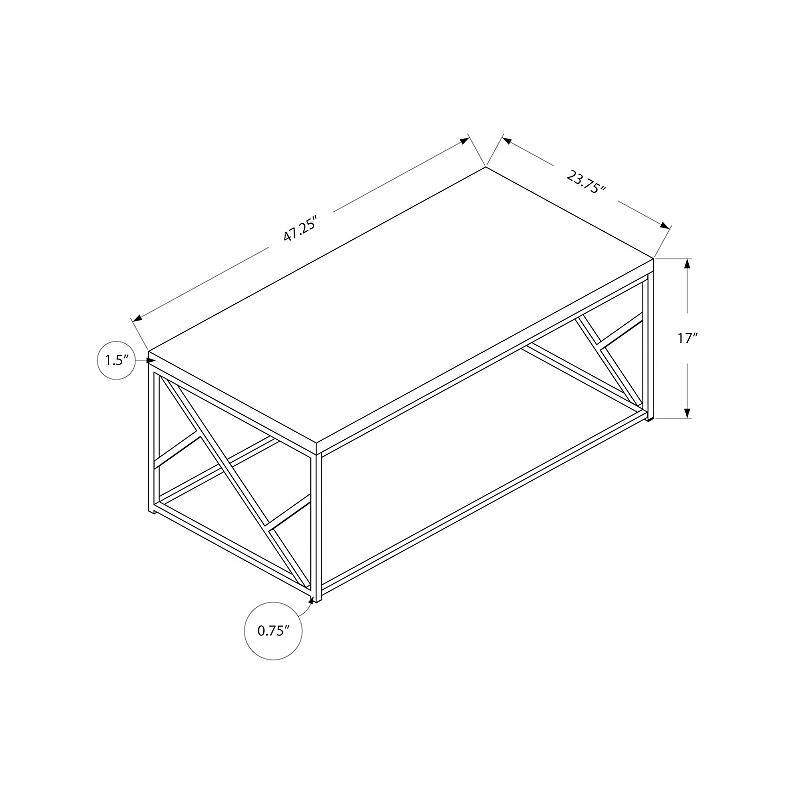 Monarch Stylish Geometric Coffee Table