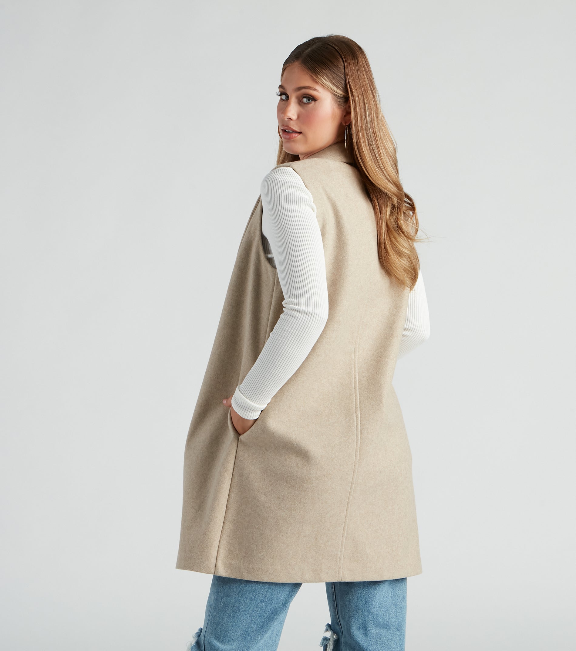 Autumn Chill Faux Wool Vest