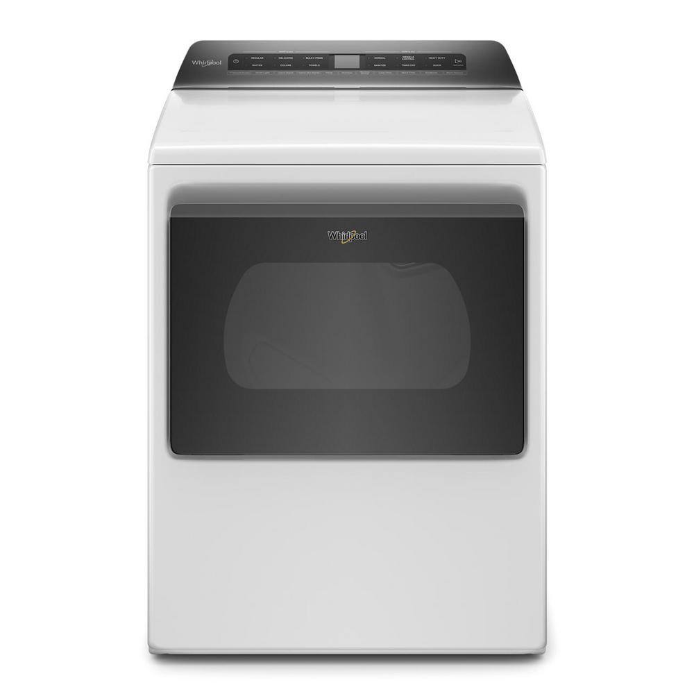 Whirlpool 7.4 cu. ft. 240-Volt White Smart Electric Vented Dryer with AccuDry System WED6120HW