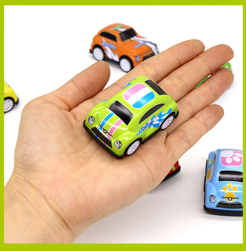 12 Pieces Pull Back Vehicles Set Racing Car Toy Small Pull Back Car Toys Push and Go Toy Cars Truck Kids Toys Children Boy Gift (Mini Jeep Car)