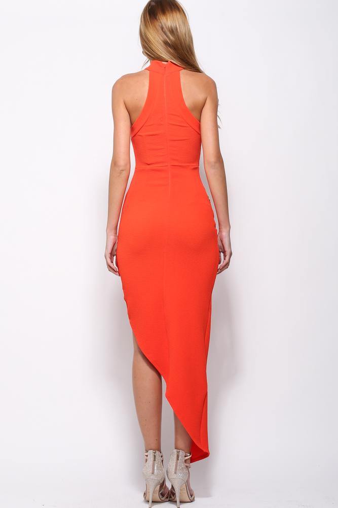 Key To The City Maxi Dress Burnt Orange