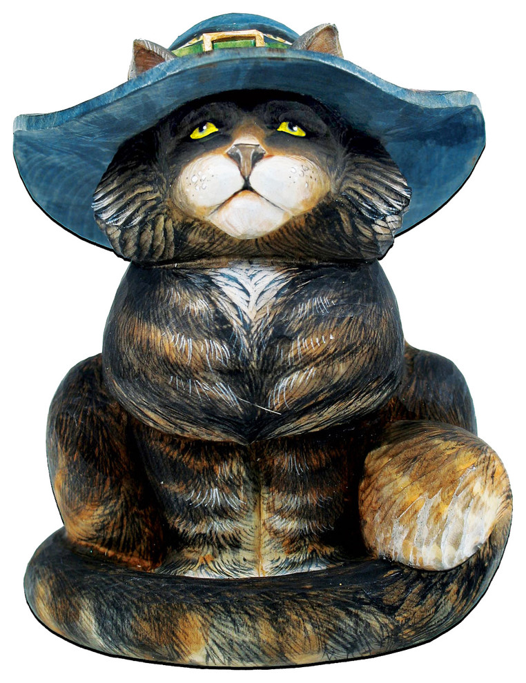 Cat In Hat Ornament   Traditional   Christmas Ornaments   by G. DeBrekht  Houzz