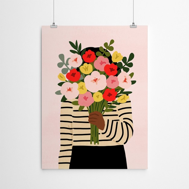 Americanflat Farmhouse Botanical Darling Valentine I By Victoria Borges By World Art Group Poster