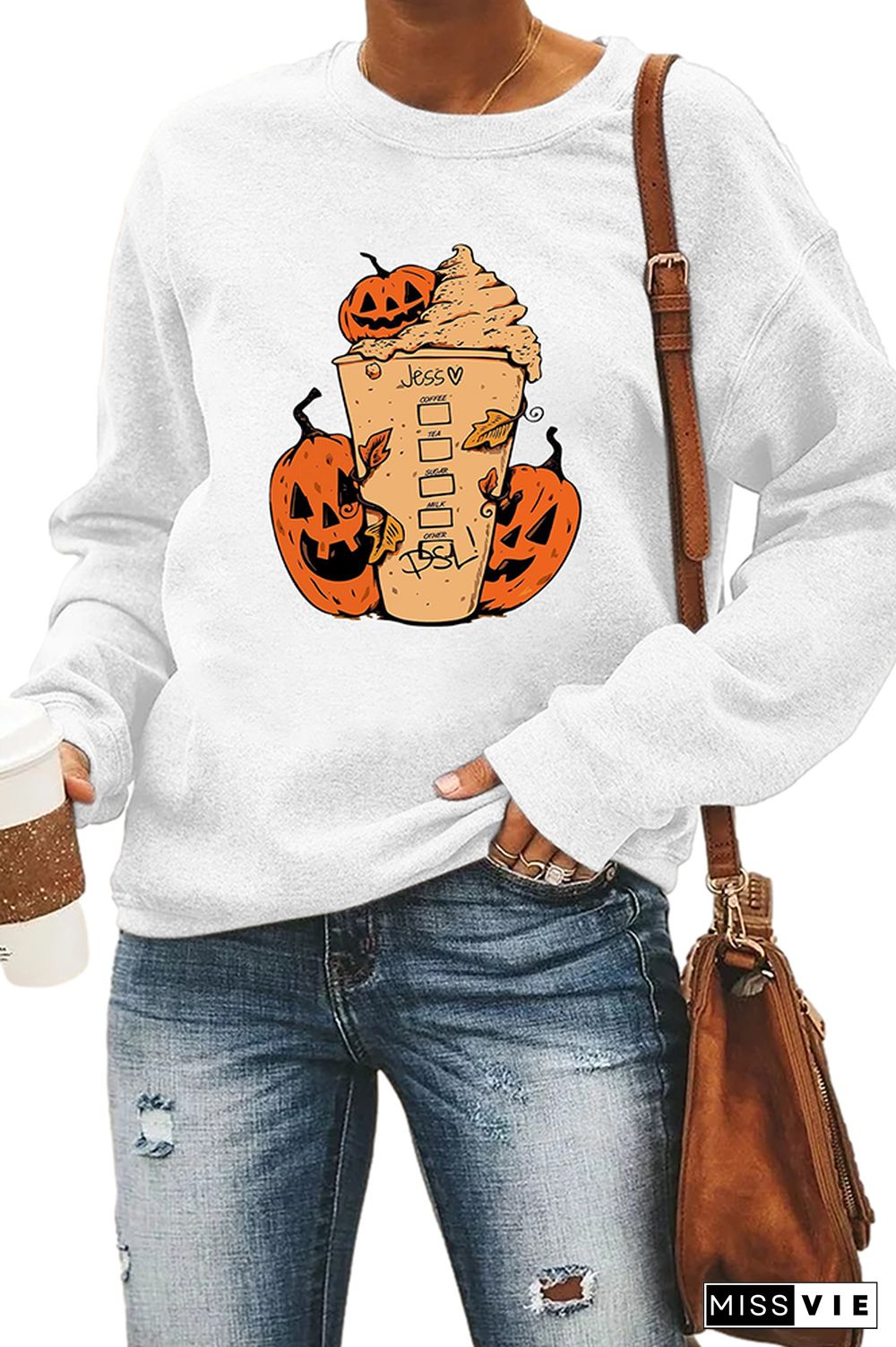 Pumpkin Spice Latte Longsleeve Sweatshirt Wholesale