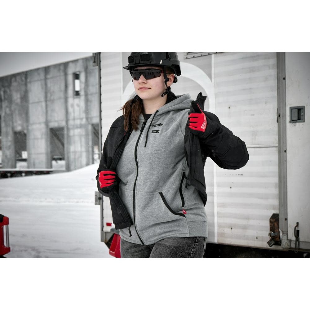 Milwaukee M12 Womens Heated Hoodie Kit Gray 2X