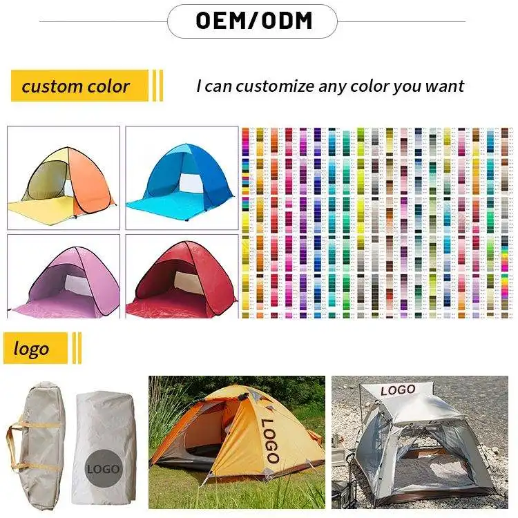 2023 Custom camping tent waterproof 2 4 person thickened hiking outdoor travel camping tents