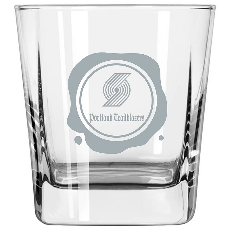 Portland Trail Blazers 9oz. Frost Stamp Old Fashioned Glass.