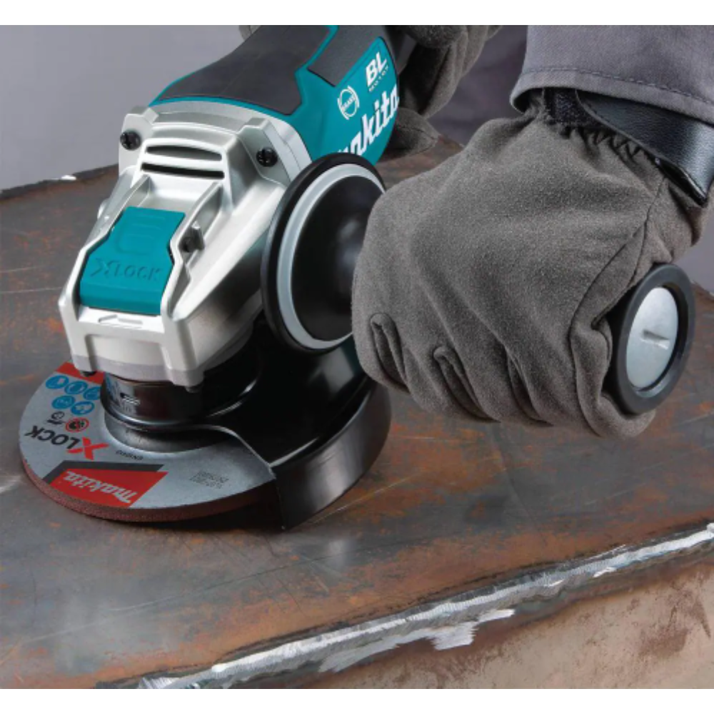 Makita 18V LXT Lithium-Ion Brushless Cordless 4-1/2 in./5 in. Paddle Switch X-LOCK Angle Grinder with AFT， Tool Only