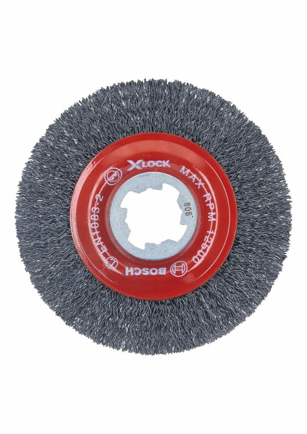 4-1/2 In. Wheel Dia. X-LOCK Arbor Tempered Steel Crimped Wire Wheel ;