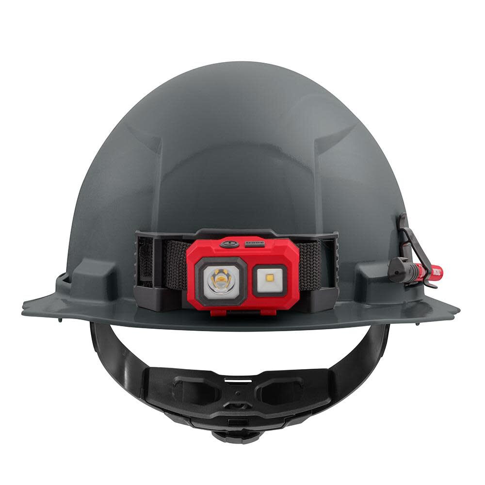 Milwaukee Gray Full Brim Hard Hat with 4pt Ratcheting Suspension Type 1 Class E 48-73-1115 from Milwaukee