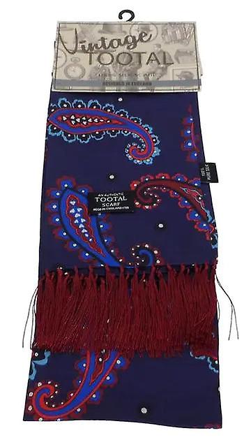 ，  and Burgundy paisley silk aviator scarf