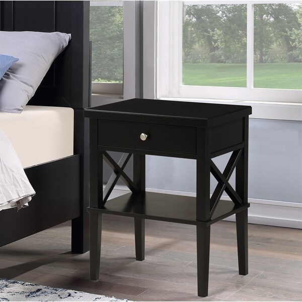 Wooden Modern Nightstand - - 36806270