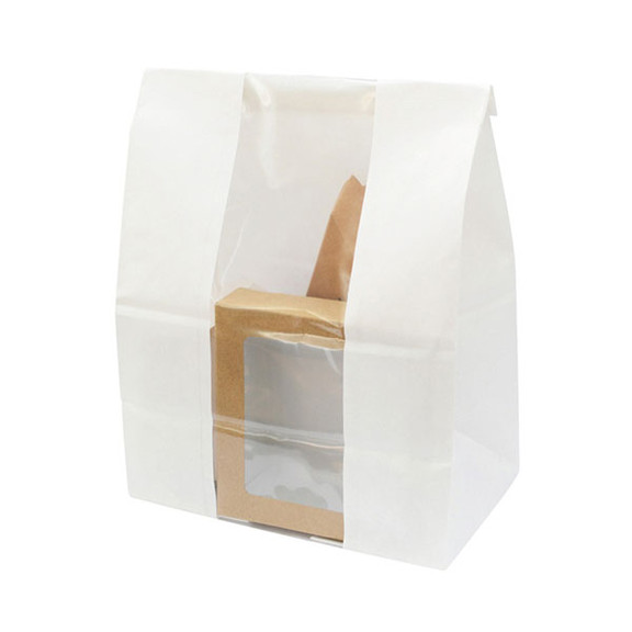 Packnwood 210SOS13BLF White SOS Bag With Window   ...