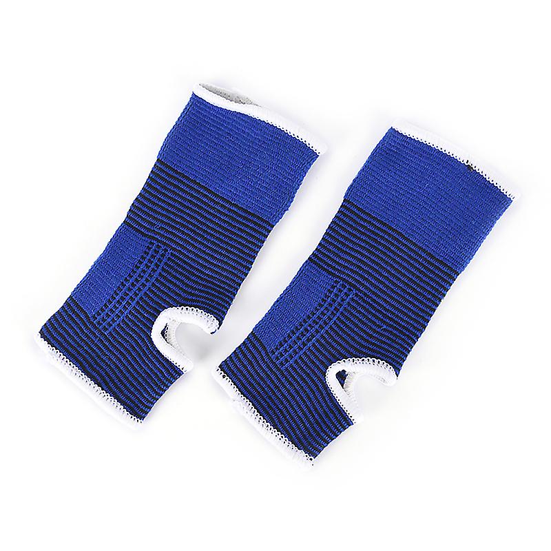 2pcs Ankle Foot Elastic Compression Wrap Sleeve Bandage Brace Support Protection