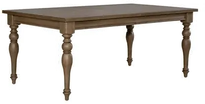 Americana Farmhouse Taupe Dining Room Table