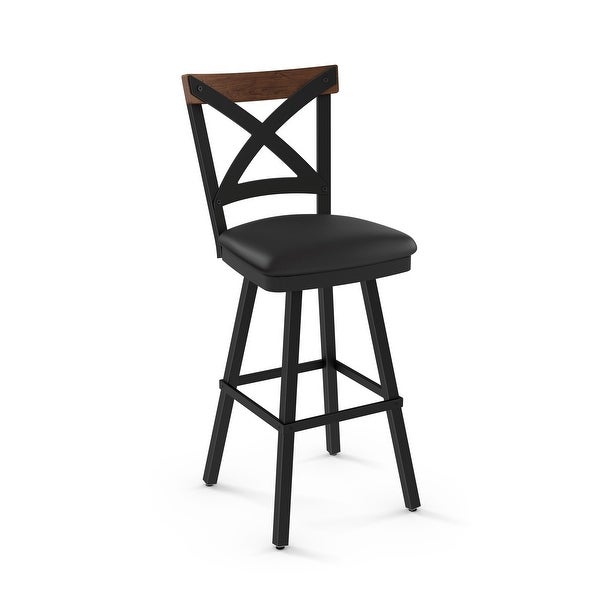 Amisco Snyder Swivel Counter and Bar Stool