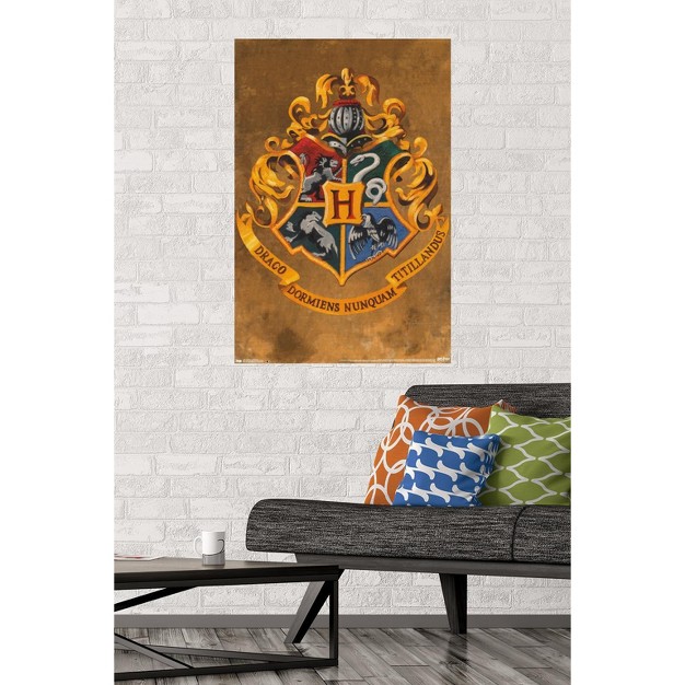 Trends International The Wizarding World Harry Potter Hogwarts Crest Unframed Wall Poster Prints