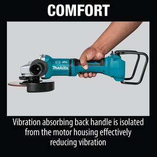 Makita 18V X2 LXT Lithium-Ion 36V Brushless Cordless 7 in. Paddle Switch Cut-OffAngle Grinder w Electric Brake Tool Only XAG12Z1