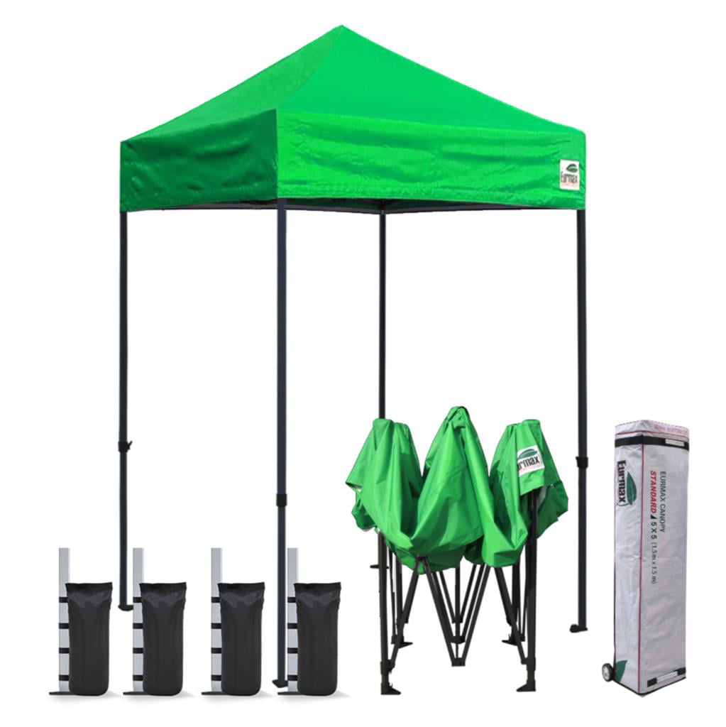 Eurmax 5x5 Pop up Canopy Outdoor Heavy Duty Tent,Kelly Green