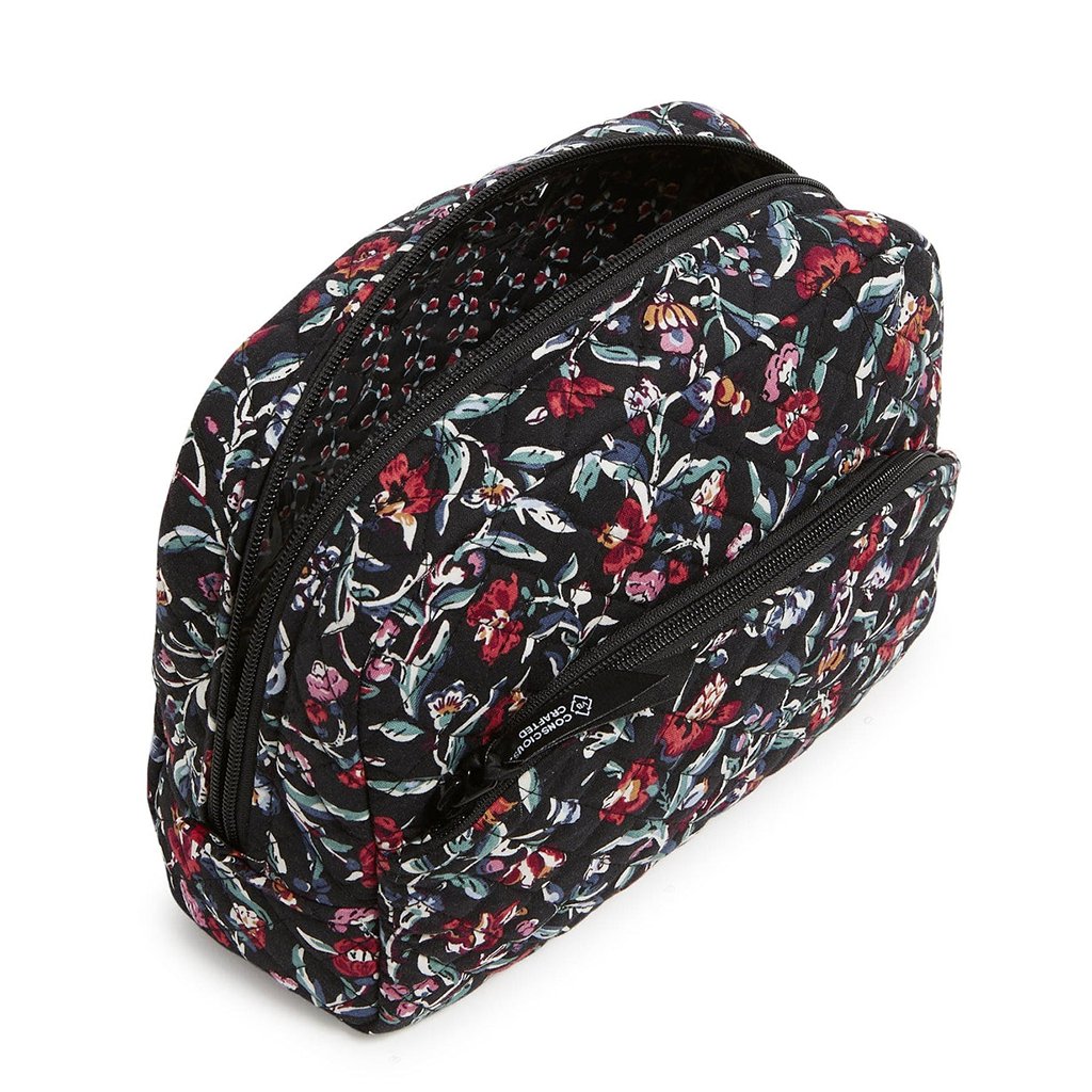 Vera Bradley  Large Cosmetic Bag in Perennials Noir