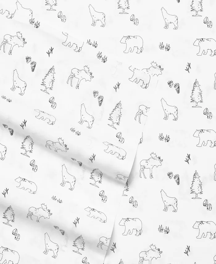 Eddie Bauer Animal Tracks Cotton Sheet Set， Twin