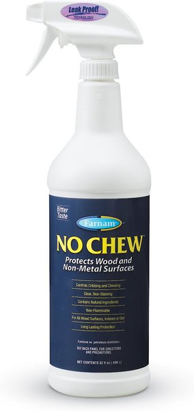 Farnam No Chew Bitter Taste Deterrent Horse Spray， 32-oz bottle