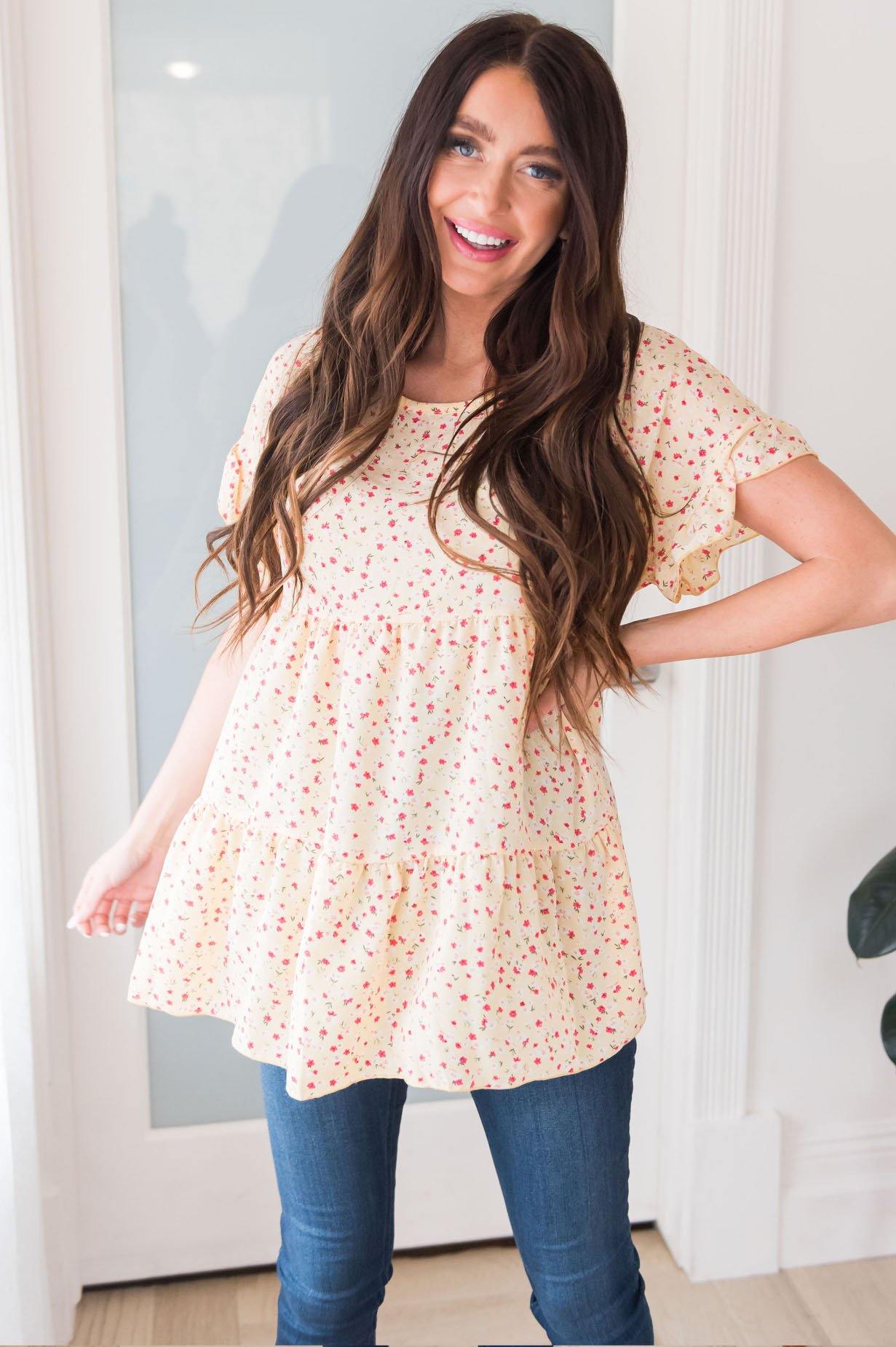 Sweet Success Floral Blouse