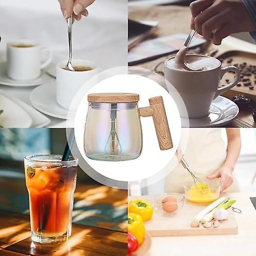 Electric Mixing Cup， 400ml Automatic Stirring Coffee Cup， Self Stirring Automatic Cup with Graduated