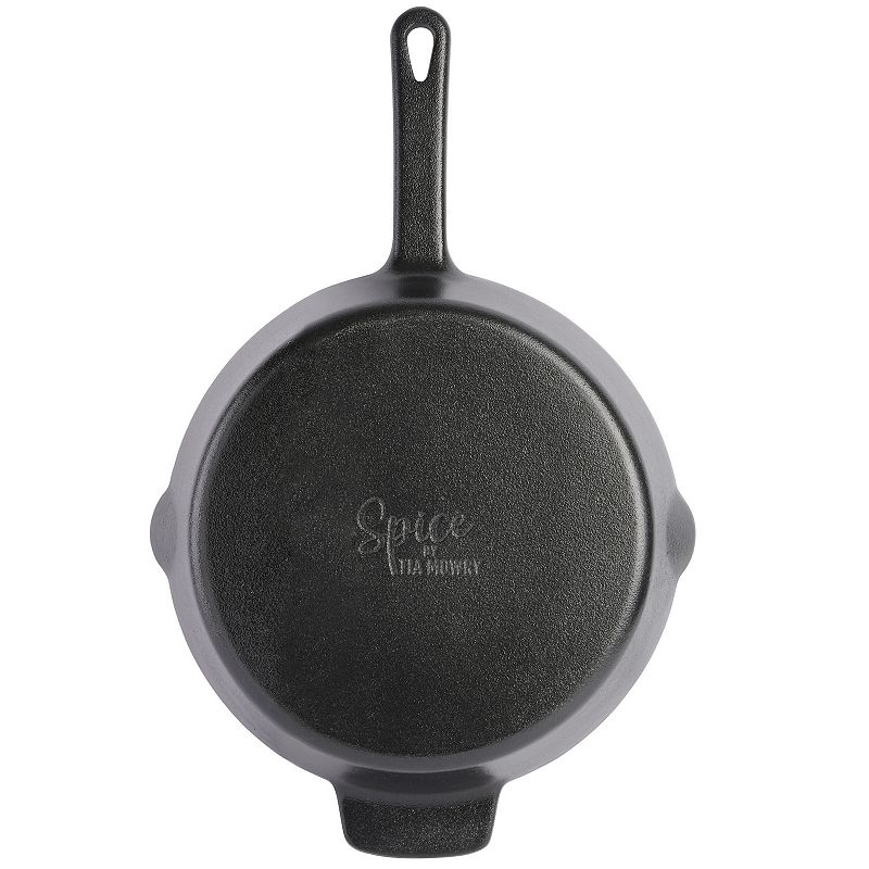 Spice by Tia Mowry Savory Saffron Preseasoned 10 Inch Cast Iron Skillet