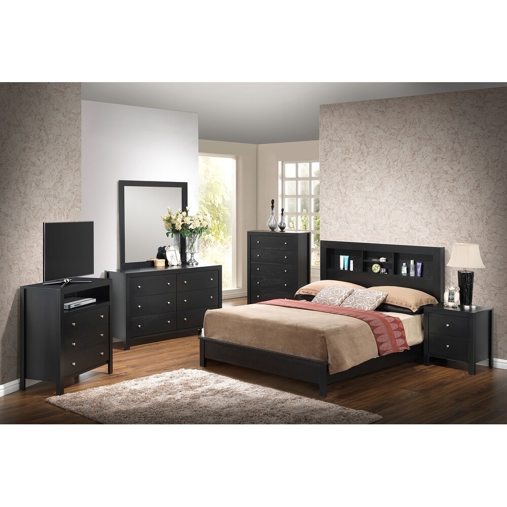 Burlington King Platform Bed with Storage Shelves