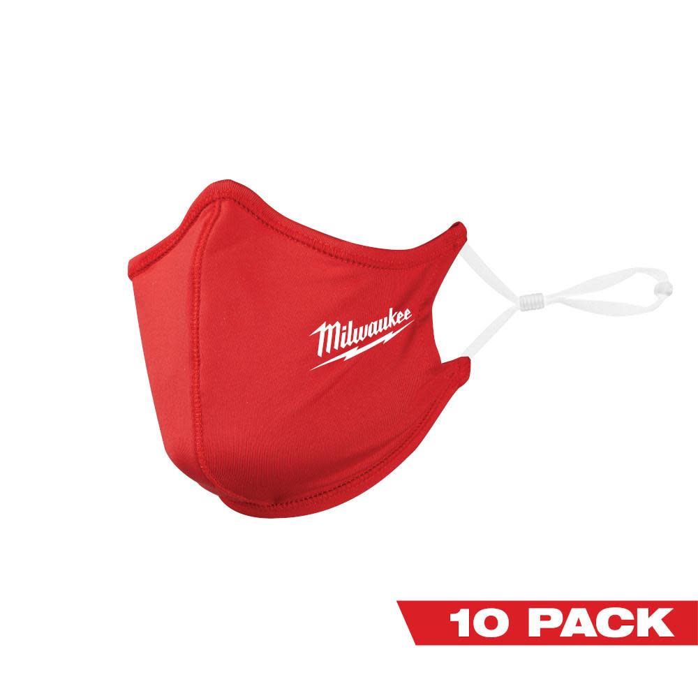 MW 10PK Red 2-Layer Face Mask 48-73-4229 from MW