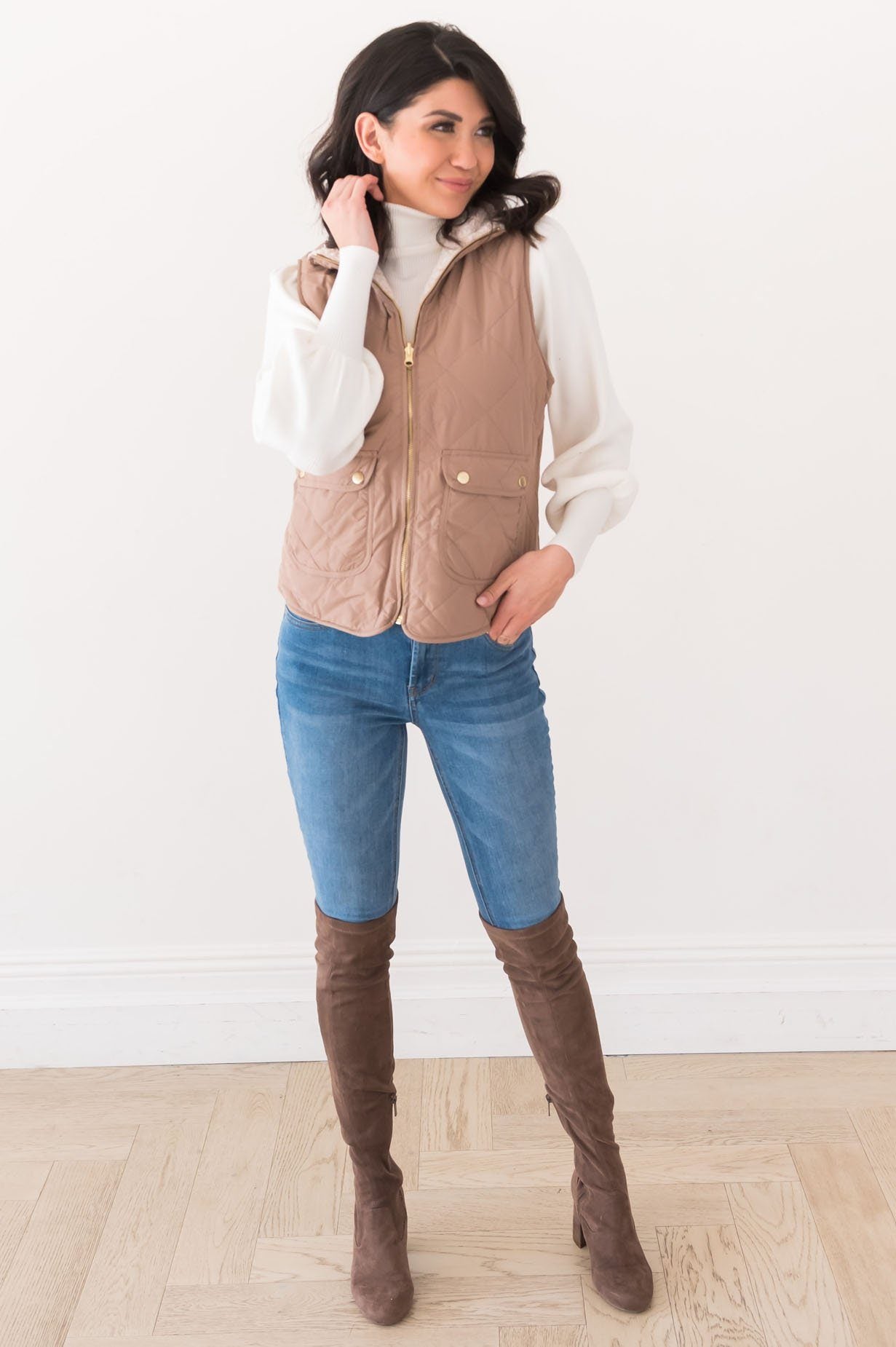 Misty Mornings Modest Reversible Vest