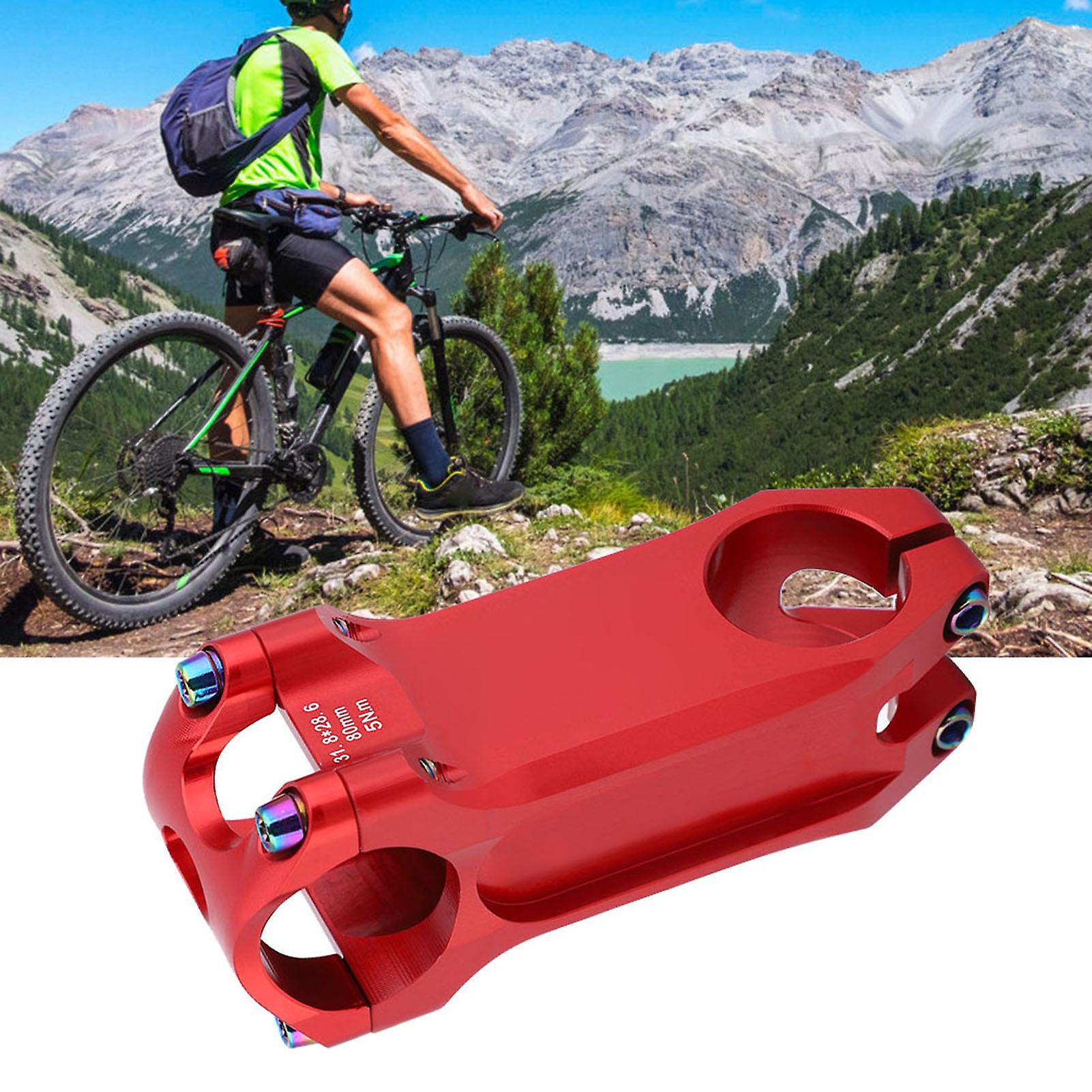 7075 Aluminium Alloy 0 Degree High Strength Bicycle Handlebar Stem Bike Cycling Accessoryred