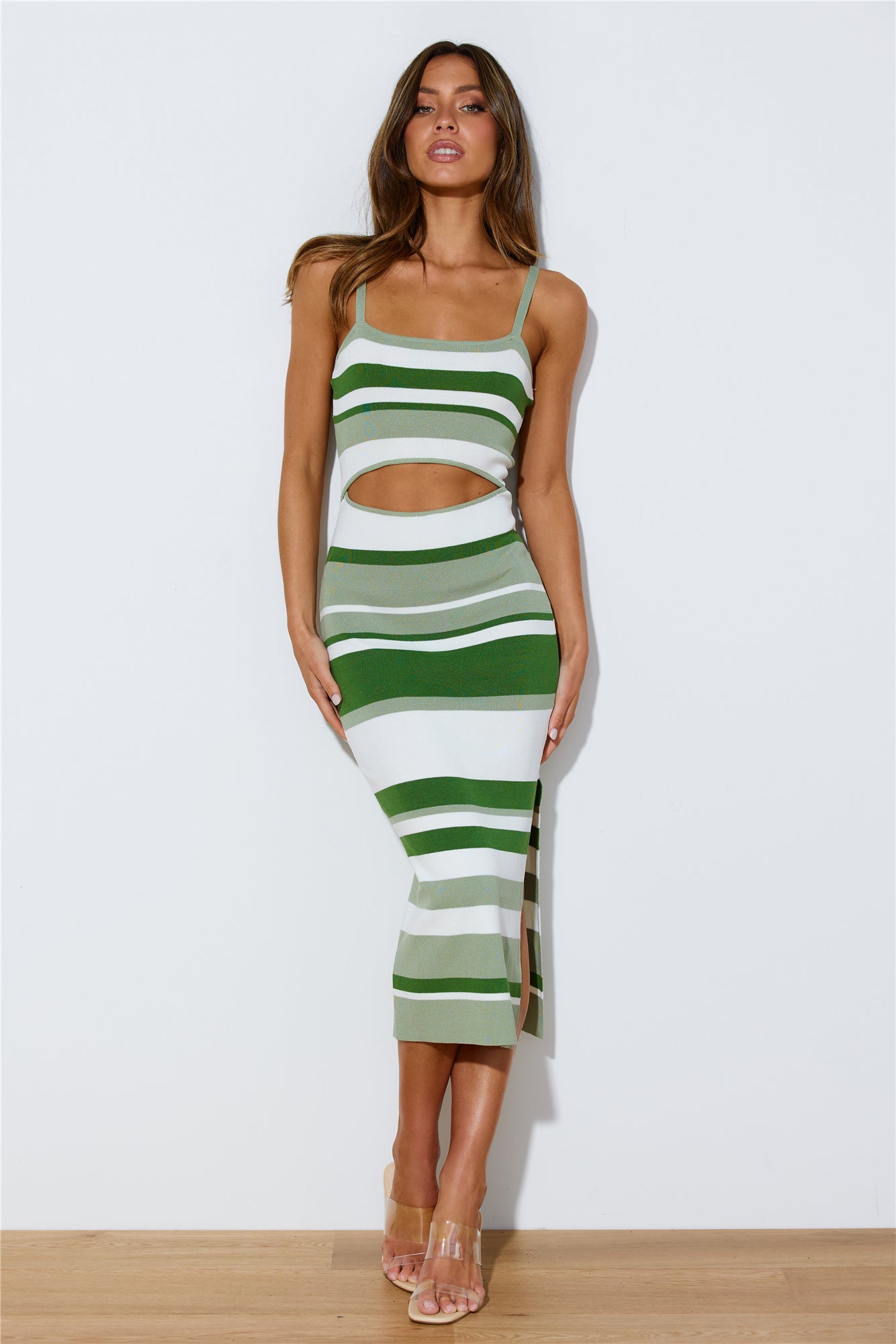 Sweetest Treat Midi Dress Green