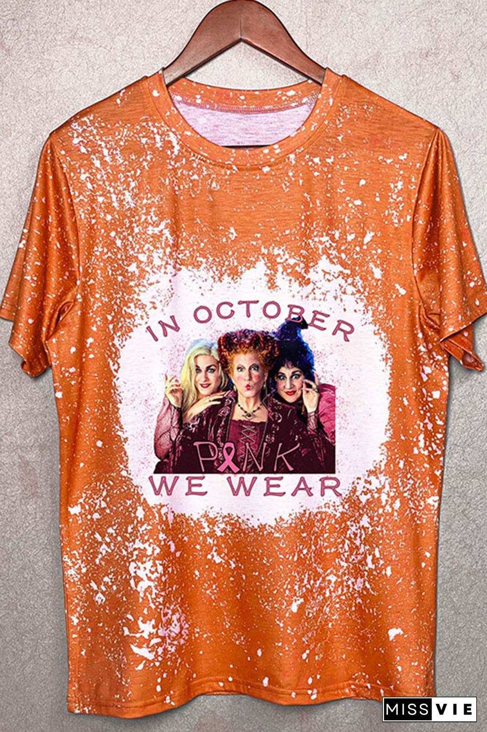 In October We Wear Pink,Hocus Pocus Halloween Graphic Tee Wholesale