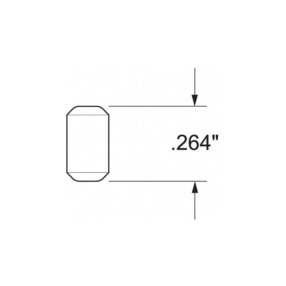 Kwikset 0.264 Dia Metal Lock #5 Bottom Pin 100pk