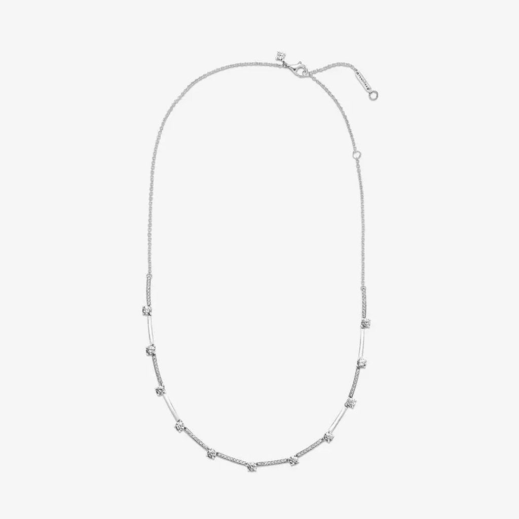 PANDORA  Sparkling Pavé Collier Bars Necklace (17.7