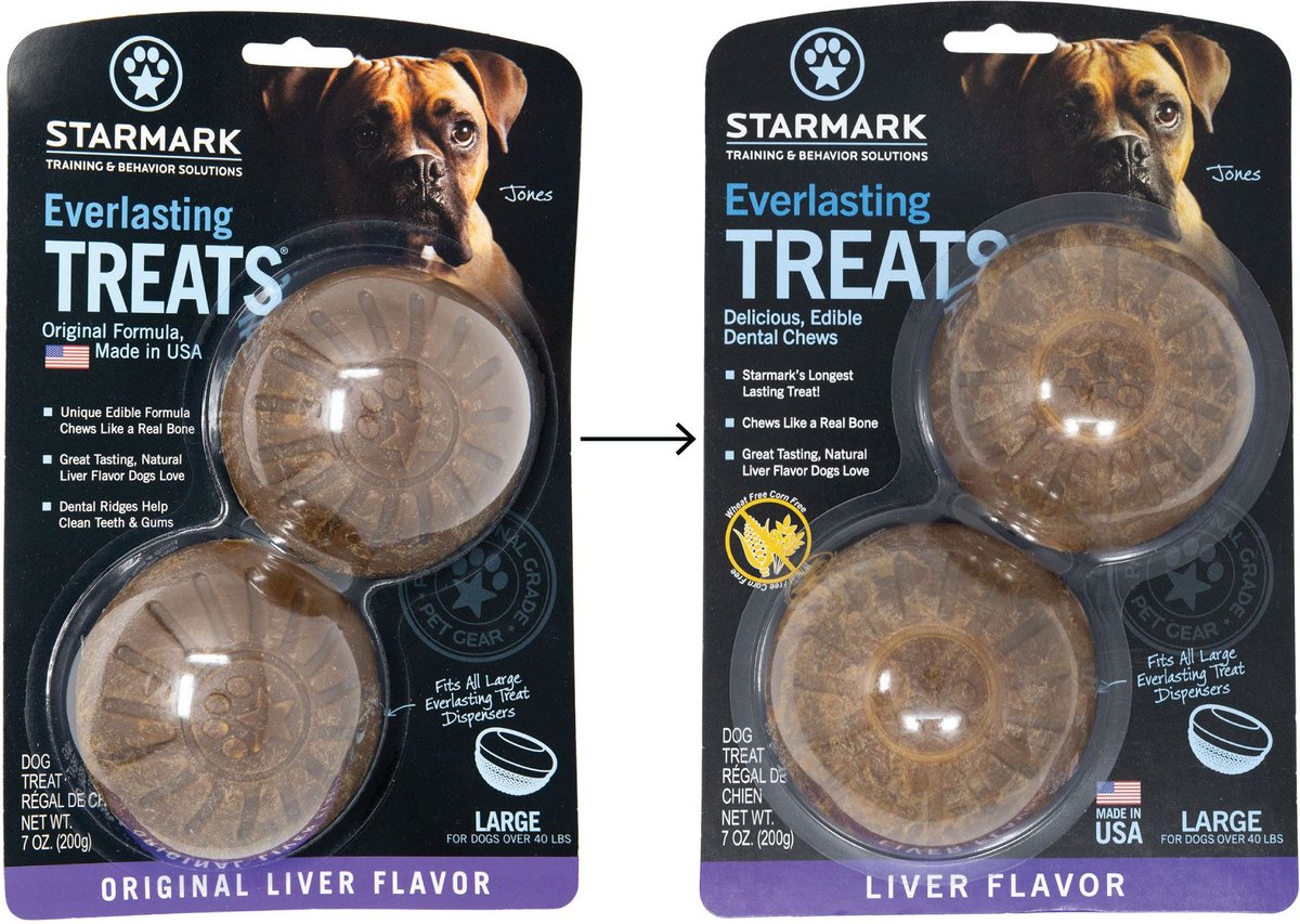 Starmark Everlasting Liver Flavored Dental Dog Treats， Large， 2 count