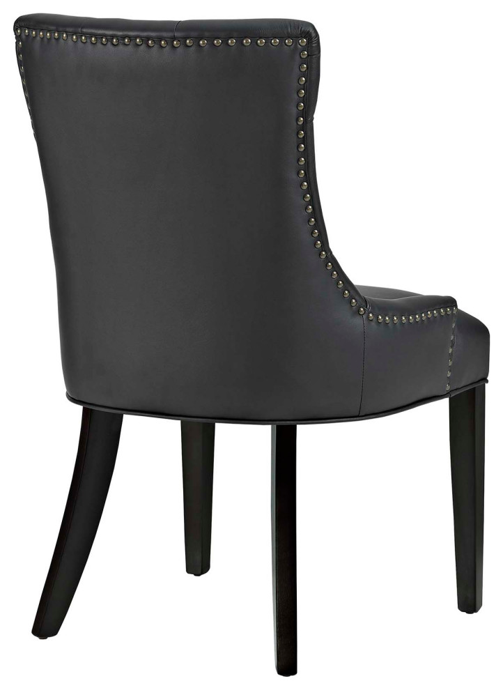 Regent Dining Side Chair Vinyl Set of 2 EEI 2742 BLK SET   Transitional   Dining Chairs   by Timeout PRO  Houzz